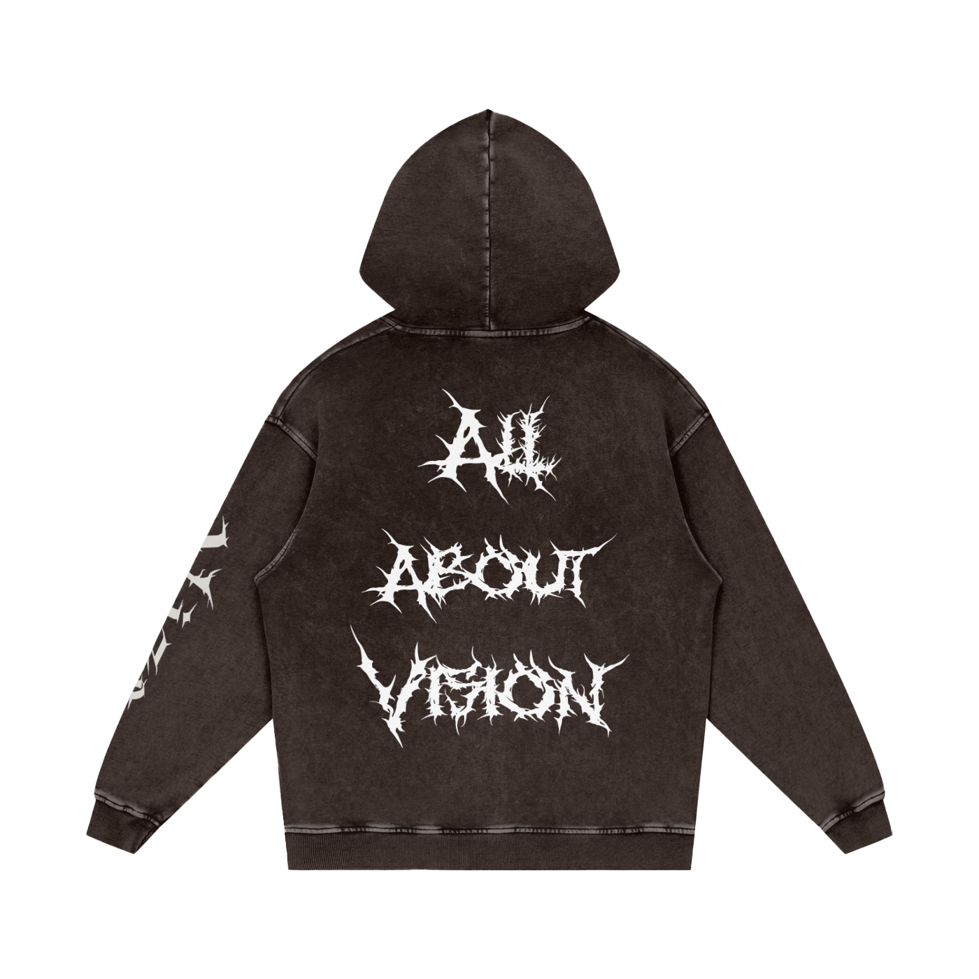 Snow Washed Loose Cotton Hoodie