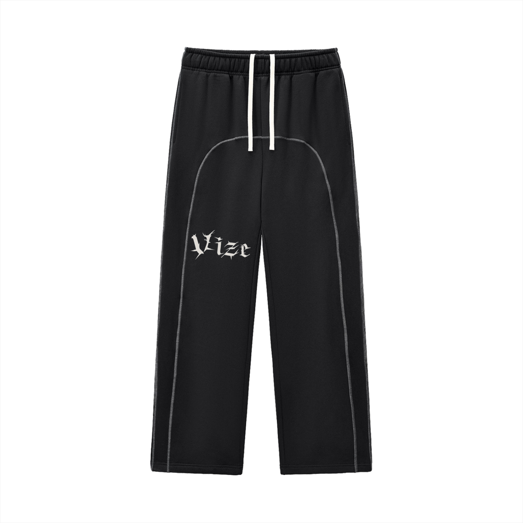 Contrast-Stitched Fleece Sweatpants