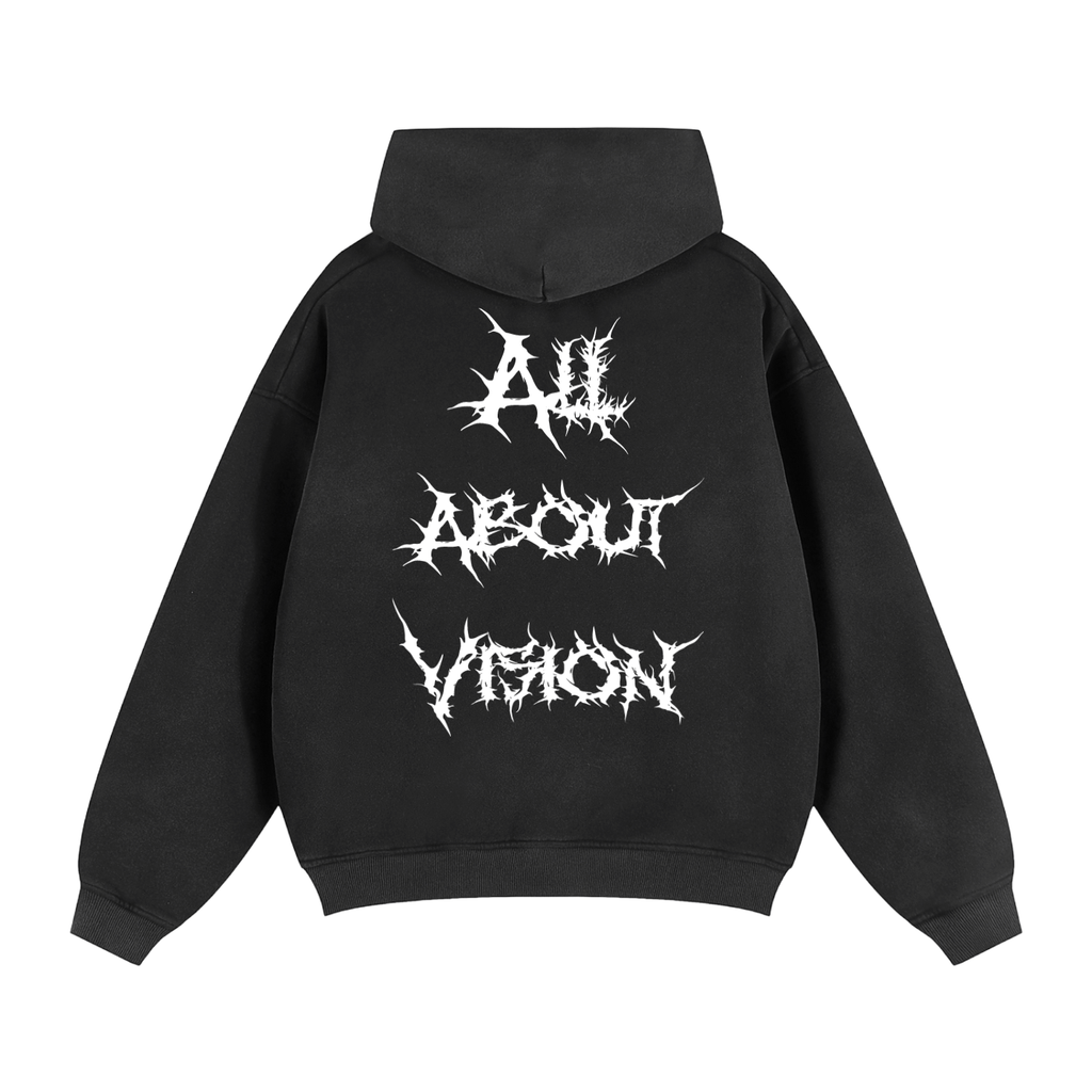 Sunfade Two-way Zipper Boxy Hoodie